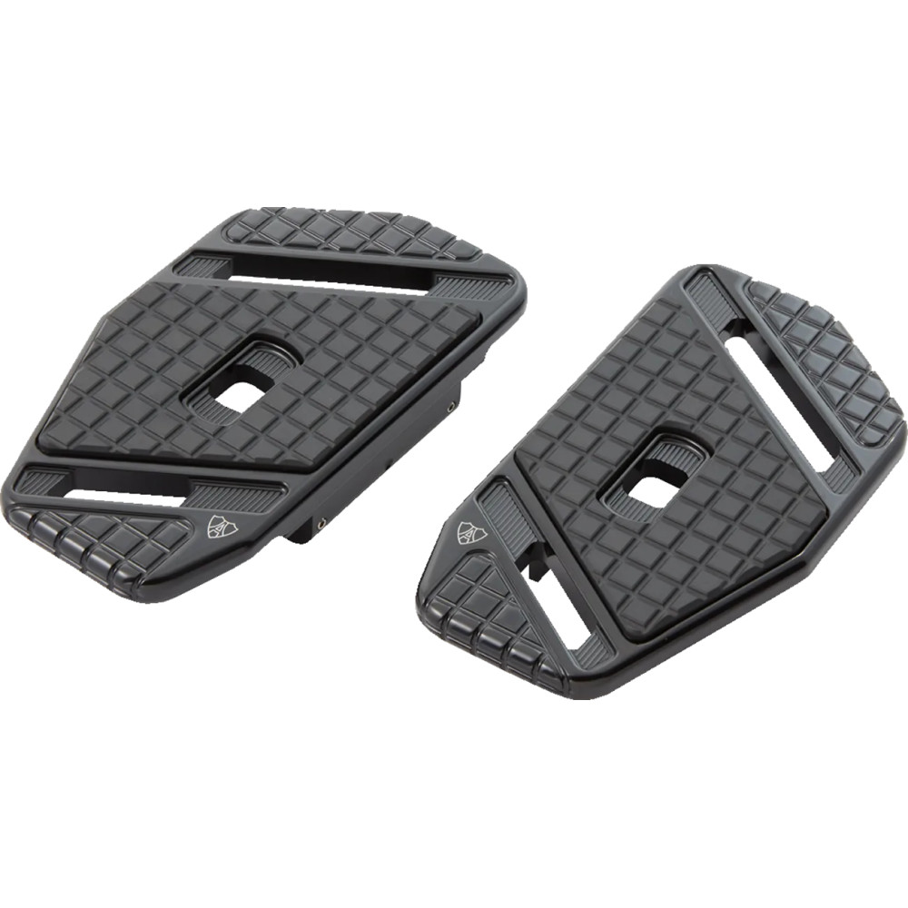 SpeedLiner Passenger Floorboards — black anodized, fits FL Touring models