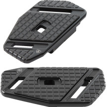 SpeedLiner Passenger Floorboards — black anodized, fits FL Touring models