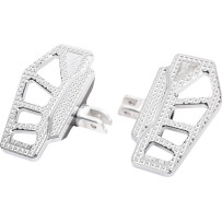 Apex Mini Floorboards — 16.5 cm (6-1/2") long, 89 mm (3-1/2") wide, Chrome