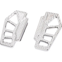 Apex Mini Floorboards — 6-1/2" (16.5 cm) × 3-1/2" (89 mm), Chrome