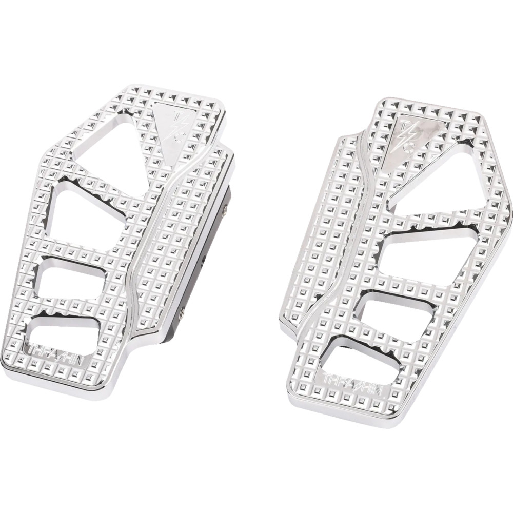 Apex Mini Floorboards — 6-1/2" (16.5 cm) × 3-1/2" (89 mm), Chrome