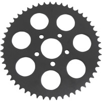 Piñón trasero de conversión a cadena 530 — 56.4 mm (2.220") diámetro, 51 dientes, negro brillo