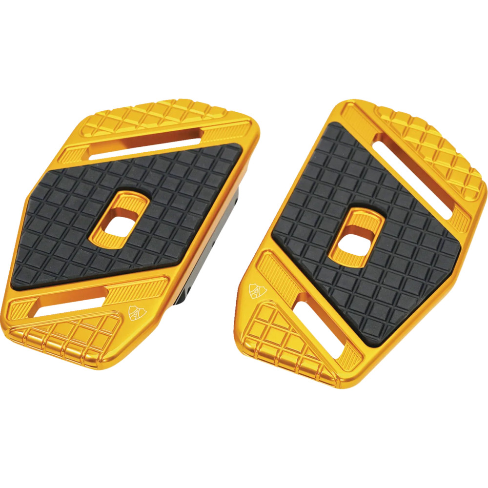 SpeedLiner Passenger Floorboards — Anodized gold, fits FL Touring