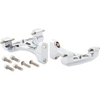 Forged Passenger Floorboard Mounts — Chrome, Kit