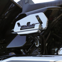 Forged Passenger Floorboard Mounts — Chrome, Kit