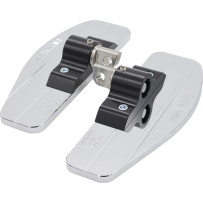 Mini Floorboards — 20.5 cm (8"), 76 mm (3"), Pair, Chrome