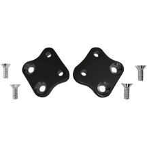 Kick-Back Adapter Plates — 28.6 mm (1-1/8") rearward, Black anodized