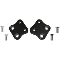 Placas adaptadoras Kick-Back — 28.6 mm (1-1/8") hacia atrás, negro anodizado