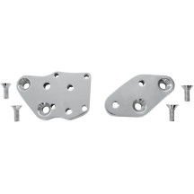 Placas adaptadoras Kick-Back — 34,9 mm (1-3/8") hacia atrás, Cromo pulido