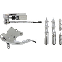 Controles delanteros con cilindro maestro — Estándar, cromo pulido