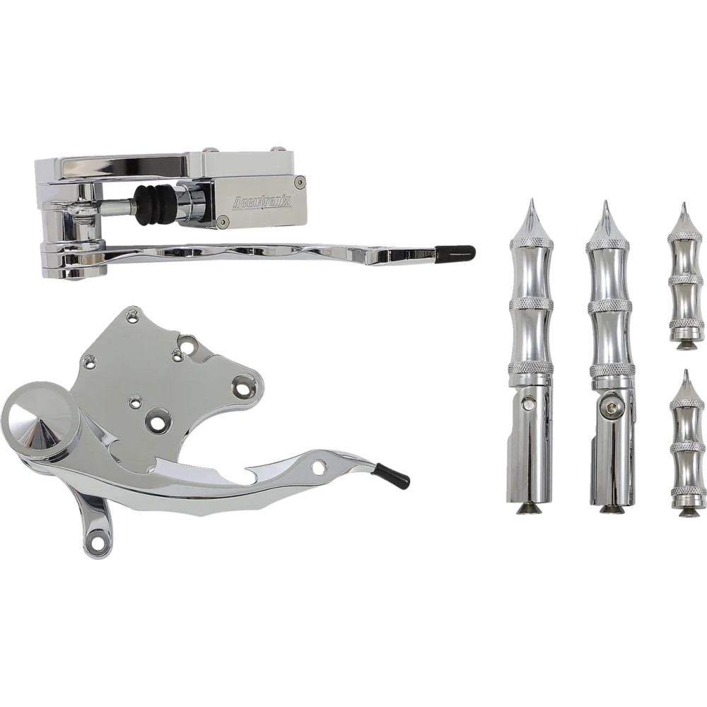 Forward Controls with Master Cylinder — Standard, Polished Chrome