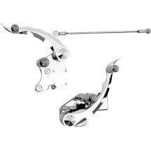 Forward Controls with Master Cylinder — Standard, Polished Chrome