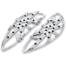 10 Gauge Floorboards — 18" length, 1" thickness, 5-3/4" width, Chrome