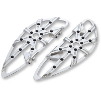 10 Gauge Floorboards — 18" length, 1" thickness, 5-3/4" width, Chrome