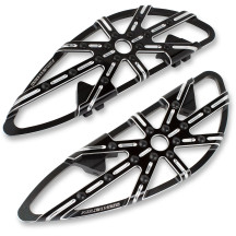 10 Gauge Floorboards — 45,5 cm de largo, 25 mm de grosor, 14,5 cm de ancho, negro anodizado