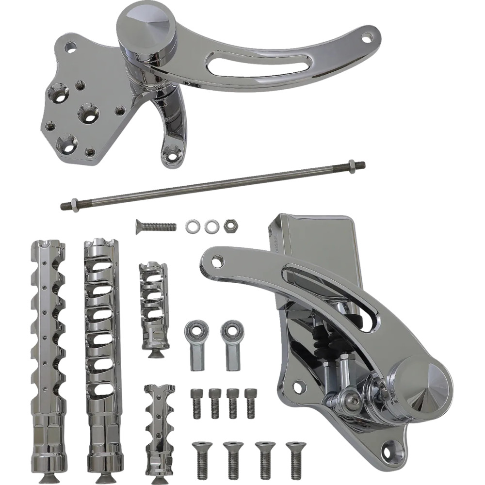 Controles adelantados — -25.4 mm (-1") hacia atrás, cromado