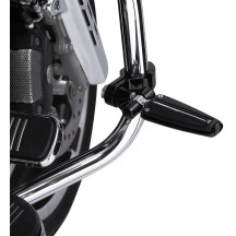 Engine Guard Highway Peg Hingeless Mounting Clamp Kit — 32 mm (1-1/4") clamp, black anodized