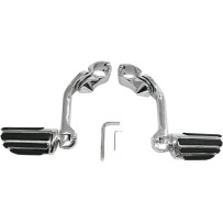 Highway Pegs with Mount Set Kit — 32 mm (1-1/4") clamp, 12.5 cm (5") length, Chrome