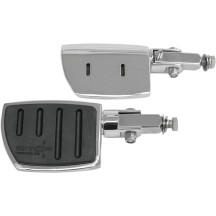 Flatfoot Pegs — Adjustable angle, Bolt-On mount, Black