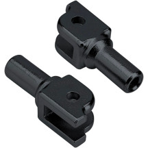 Foot Peg Mounts — Black, female mount
