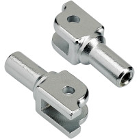 Foot Peg Mounts — Female mount, Driver, Chrome
