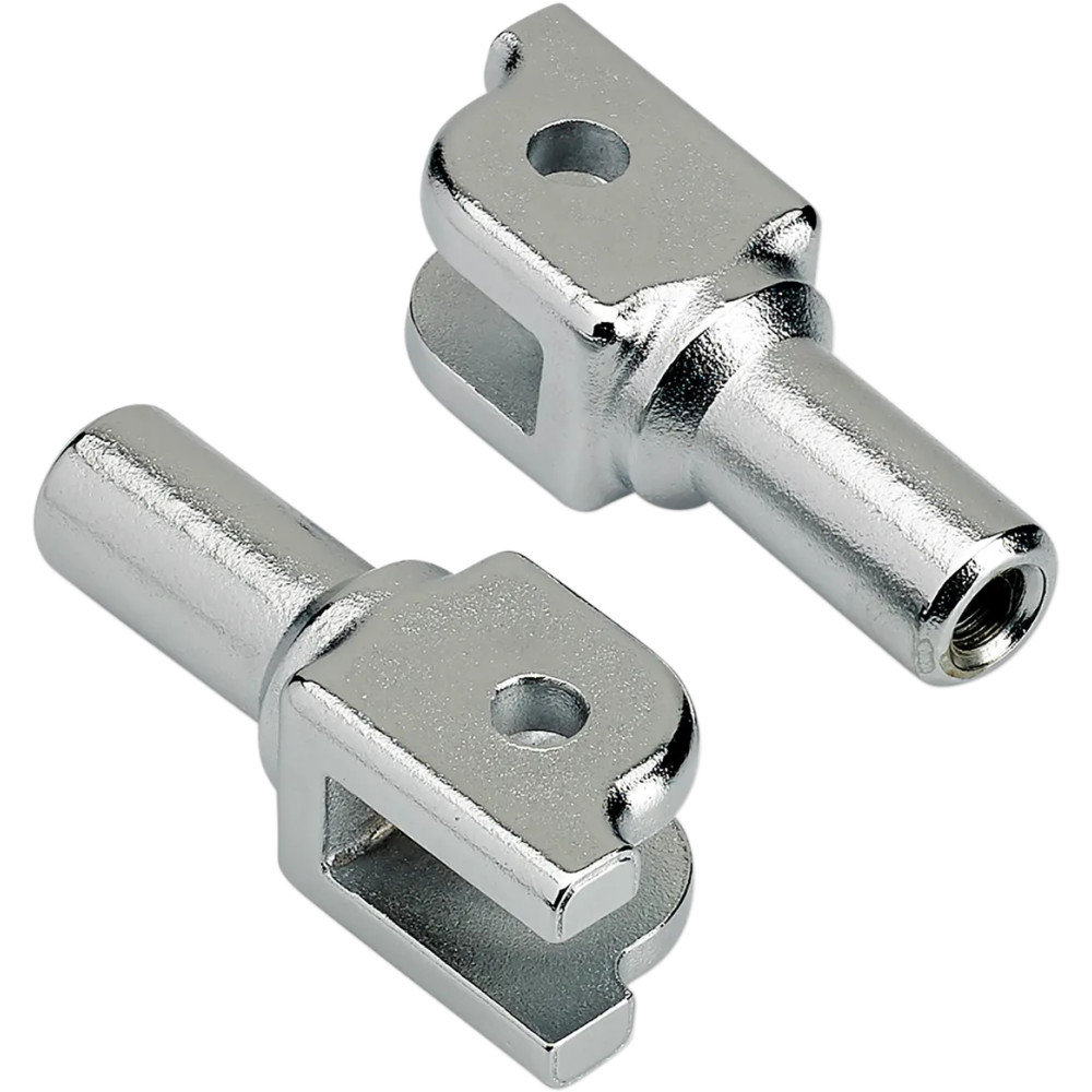 Foot Peg Mounts — Female mount, Driver, Chrome