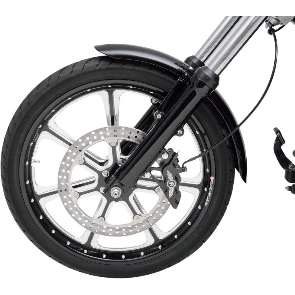 Six-Piston Differential-Bore Front Caliper — 6-piston, 292 mm (11-1/2"), anodized black, left