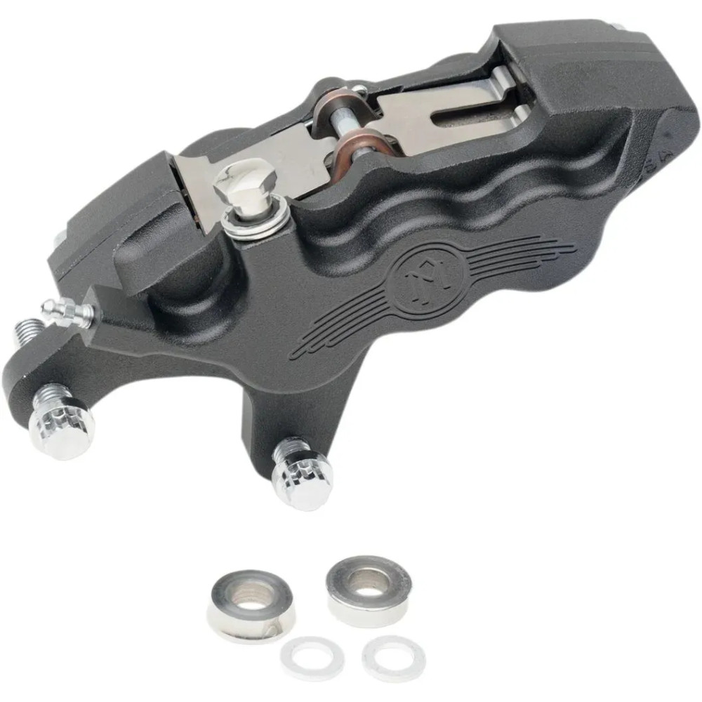 Six-Piston Differential-Bore Front Caliper — 292 mm (11-1/2"), 6-piston, left, Black matte