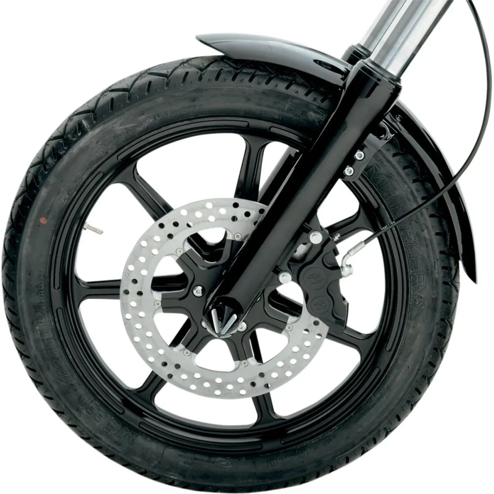 Four-Piston Differential-Bore Caliper — 4-piston, 292 mm rotor, front left, black matte