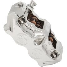 Radial Mount Front Brake Caliper — 292 mm (11-1/2") , Chrome, not for OEM H-D forks