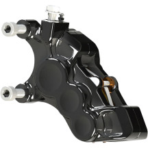 Ness Tech Six-Piston Differential Bore Caliper — 6-piston, 300 mm (11.8"), front left, with ABS, black