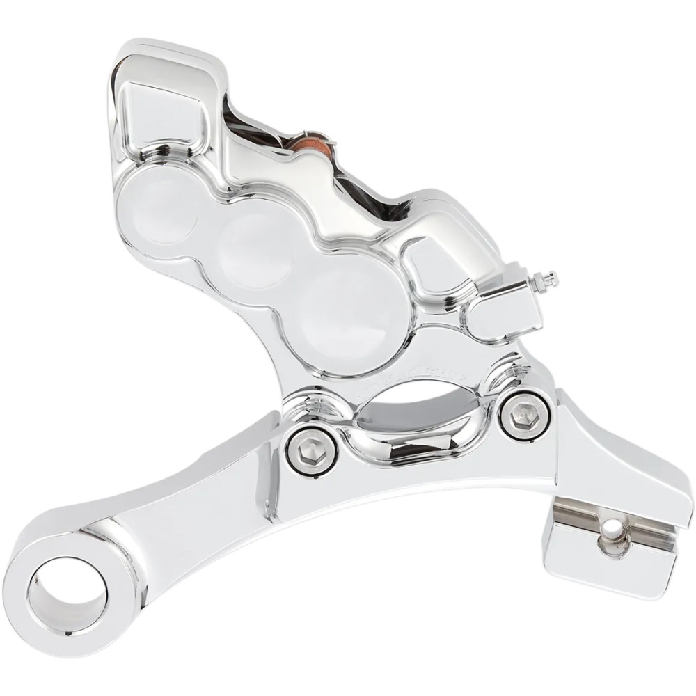 Ness Tech Six-Piston Differential Bore Caliper — 300 mm (11.8"), 6-piston, rear, Chrome, with ABS
