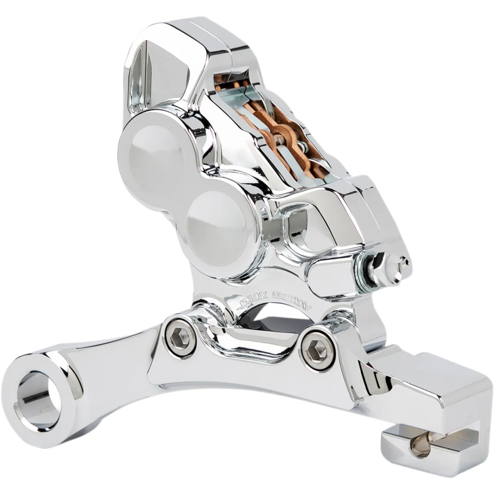 Ness Tech Four-Piston Caliper — Chrome, Rear