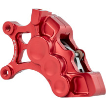 6-Piston Caliper — 356 mm (14"), Front Left, anodized red