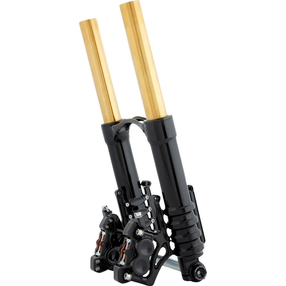 4-Piston Radial Caliper — 100 mm bolt spacing, Black anodized