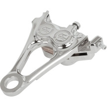 4-Piston Differential-Bore Rear Caliper — Rear Right, Chrome