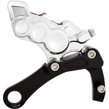 Brake Caliper — 6 Piston, Rear, Chrome