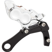 Brake Caliper — 4-piston, rear, chrome