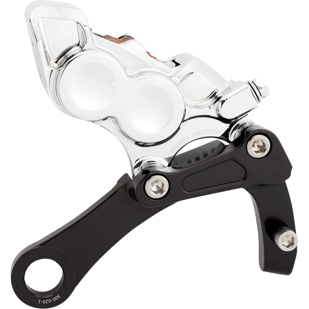Brake Caliper — 4-piston, rear, chrome