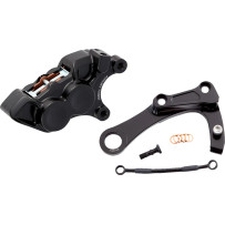 Brake Caliper — 4-piston, rear, black
