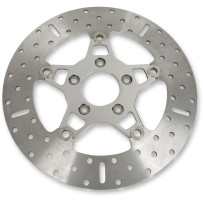 FSD Series Stainless Steel Front Brake Rotor for Big Twins — 292 mm (11.5"), 5.08 mm thick, 5-button, polished