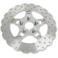 FSD Series Stainless Steel Front Brake Rotor for Big Twins — 292 mm OD, 5.08 mm, 5-button