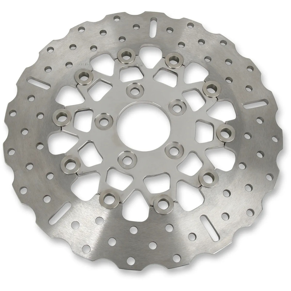 Custom Stainless Steel Rear Brake Rotor — 290 mm OD, 6.096 mm thickness, two-piece (floating), fits five-bolt flanges