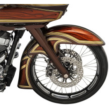 Two-Piece Brake Rotor — 300 mm (11.8 in), for Performance Machine wheels only, Black matte, silver