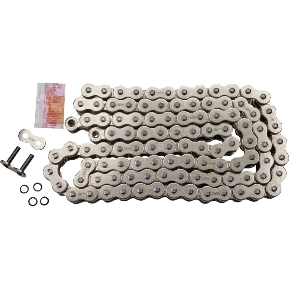 Cadena O-Ring serie 530 — 530, 112 eslabones, 9,500 lb tensile, Cromo