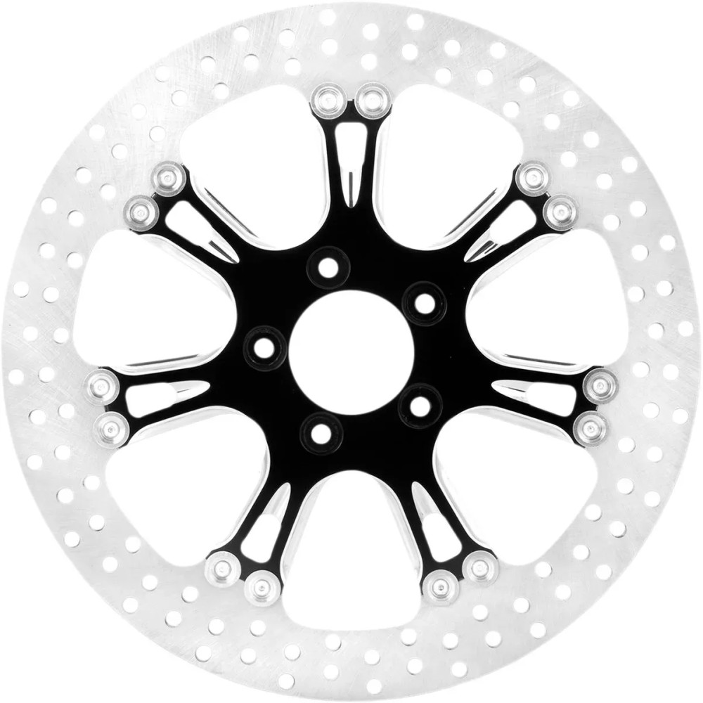 Two-Piece Brake Rotor — 330 mm (13"), Black matte, Silver