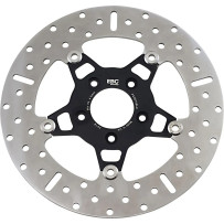 FSD Series Stainless Steel Front Brake Rotor for Big Twins — 292 mm, 5.08 mm thick, wide band, black polished