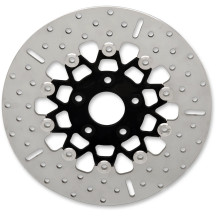 Custom Stainless Steel Rear Brake Rotor — 292 mm (11-1/2"), 0.24" thick, five-bolt fit, Black