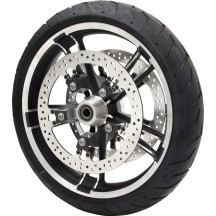 Big Brake Floating Rotor Kit — 356 mm (14"), Two-piece (floating), Black, Silver