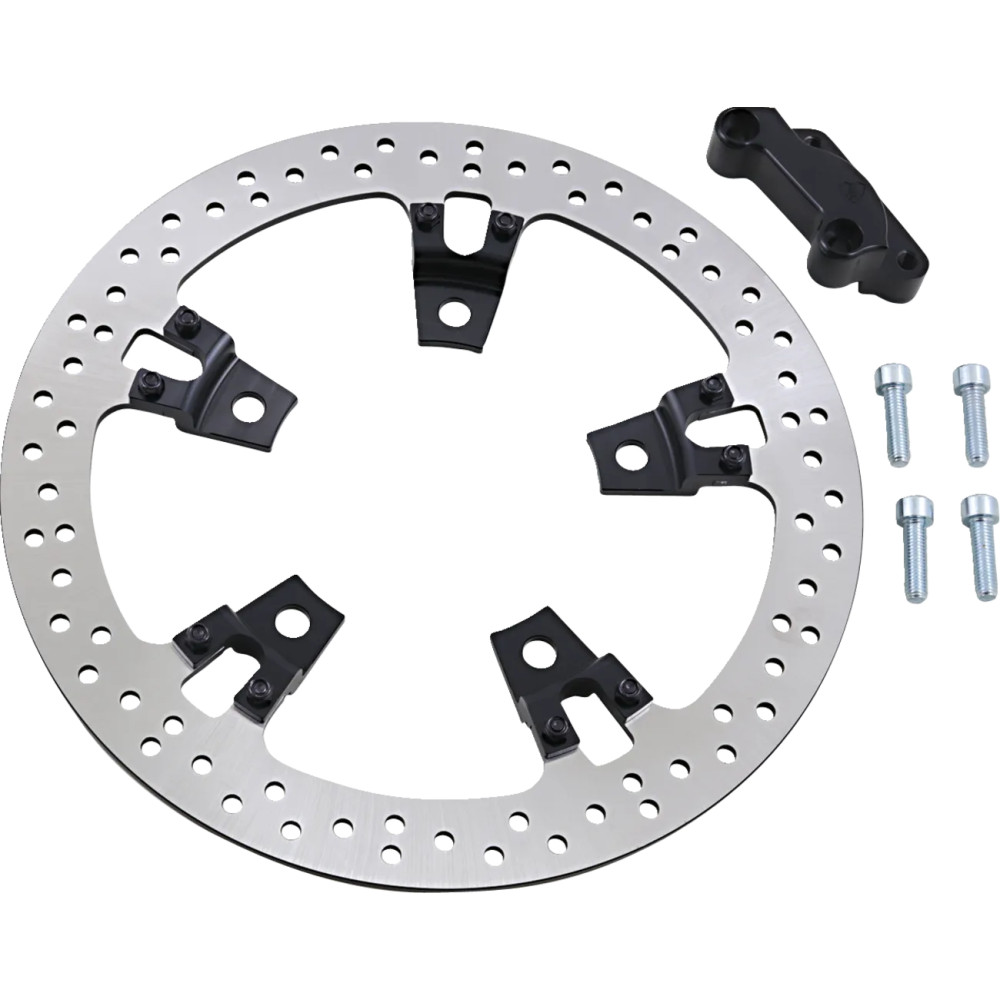 Big Brake Floating Rotor Kit — 356 mm (14") , Black/Silver